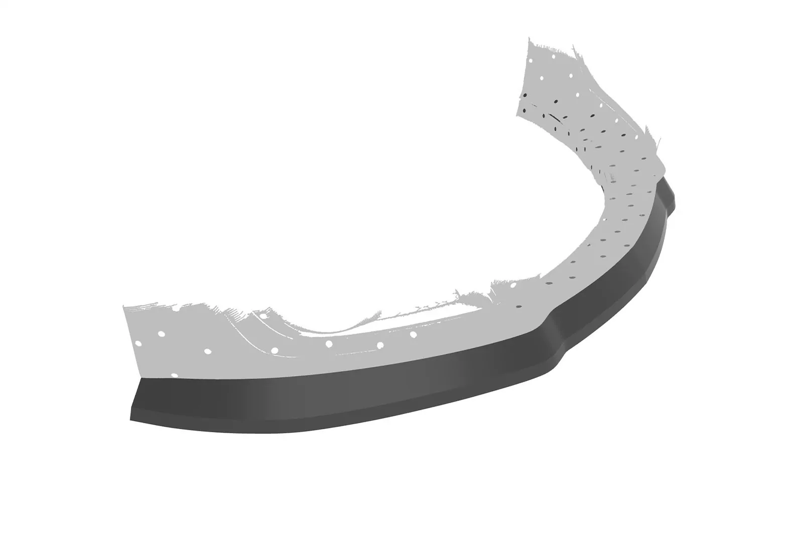 Cup-Spoilerlippe mit ABE für Opel Insignia A CSL131-M Carbon Look (matt)