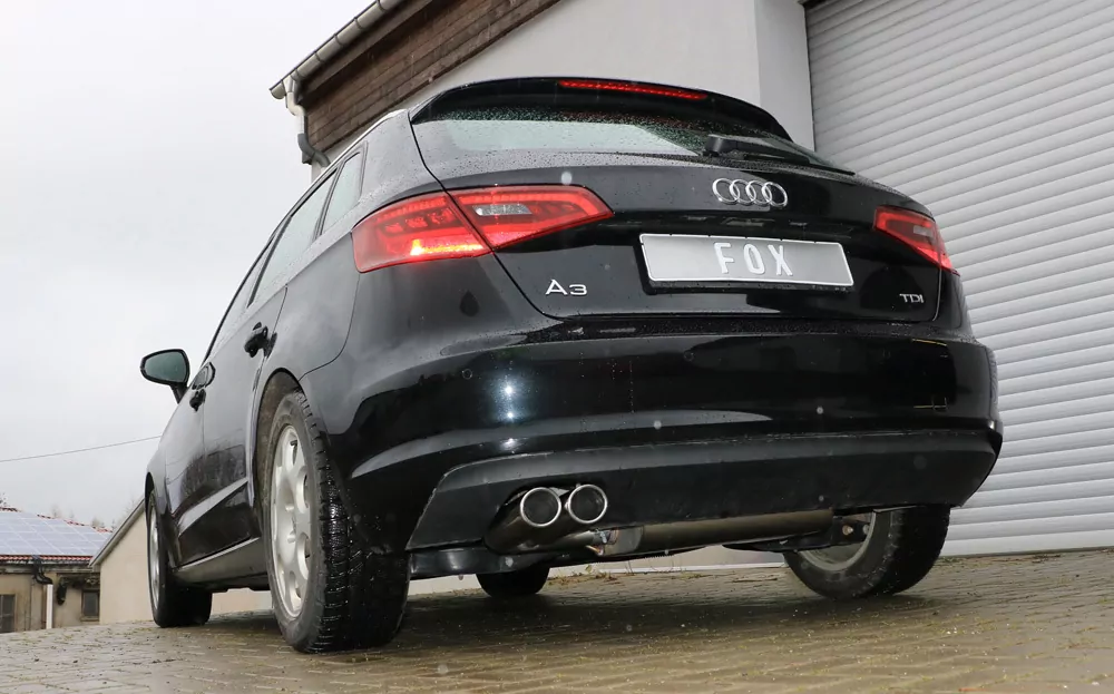 Audi A3 - 8V Sportback  Endschalldämpfer einseitig - 2x88x74 Typ 32