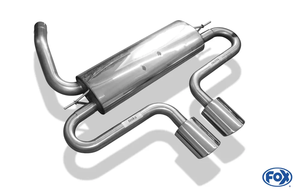 Ford Focus III ST Turnier  Endschalldämpfer quer Ausgang mittig - 2x115x85 Typ 32 mittig