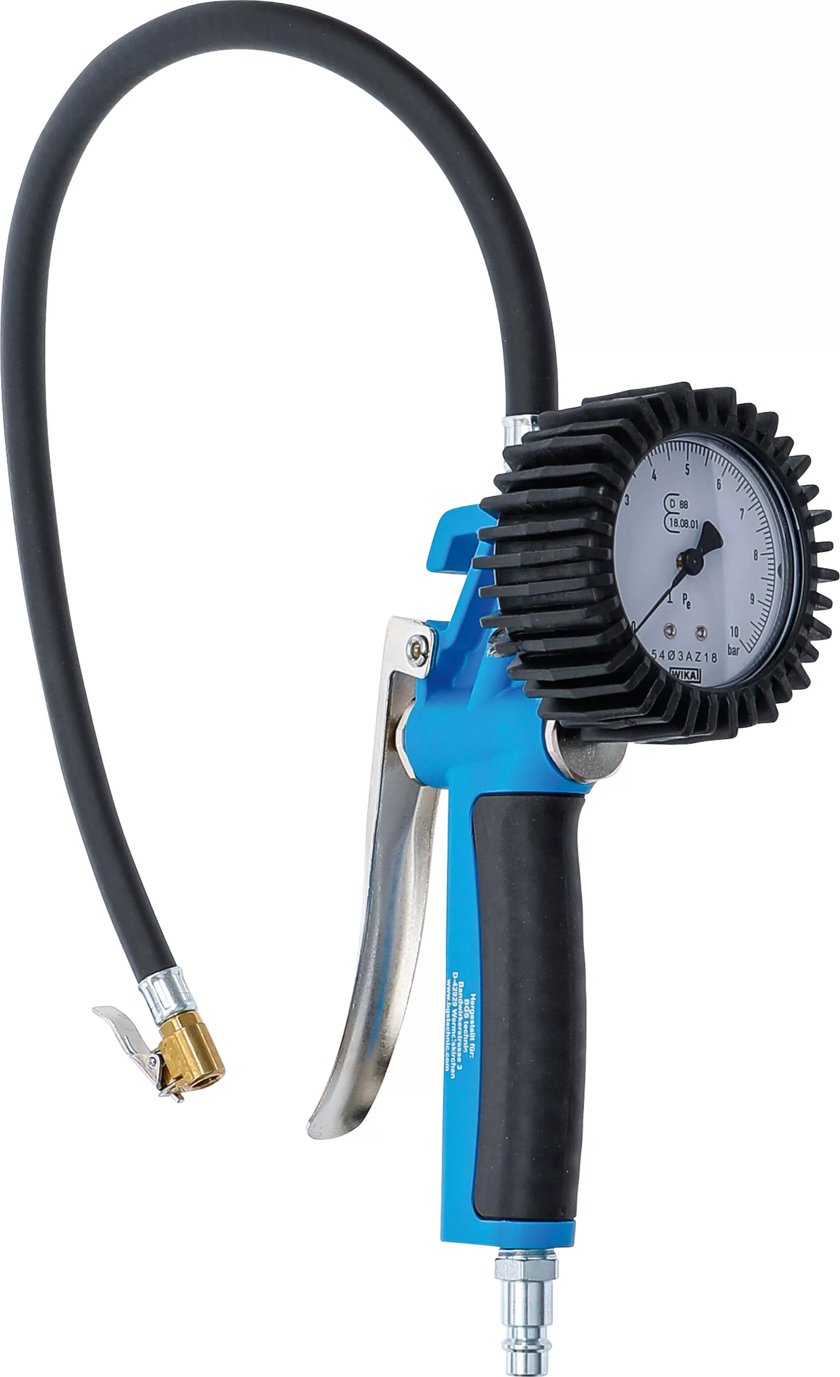Druckluft-Reifenfüllpistole | geeicht | 0 - 10 bar