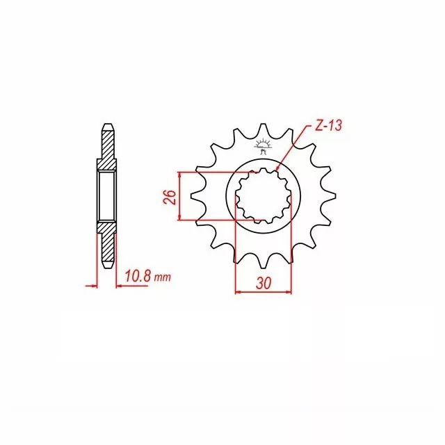 Ritzel 15 Zähne Teilung 520