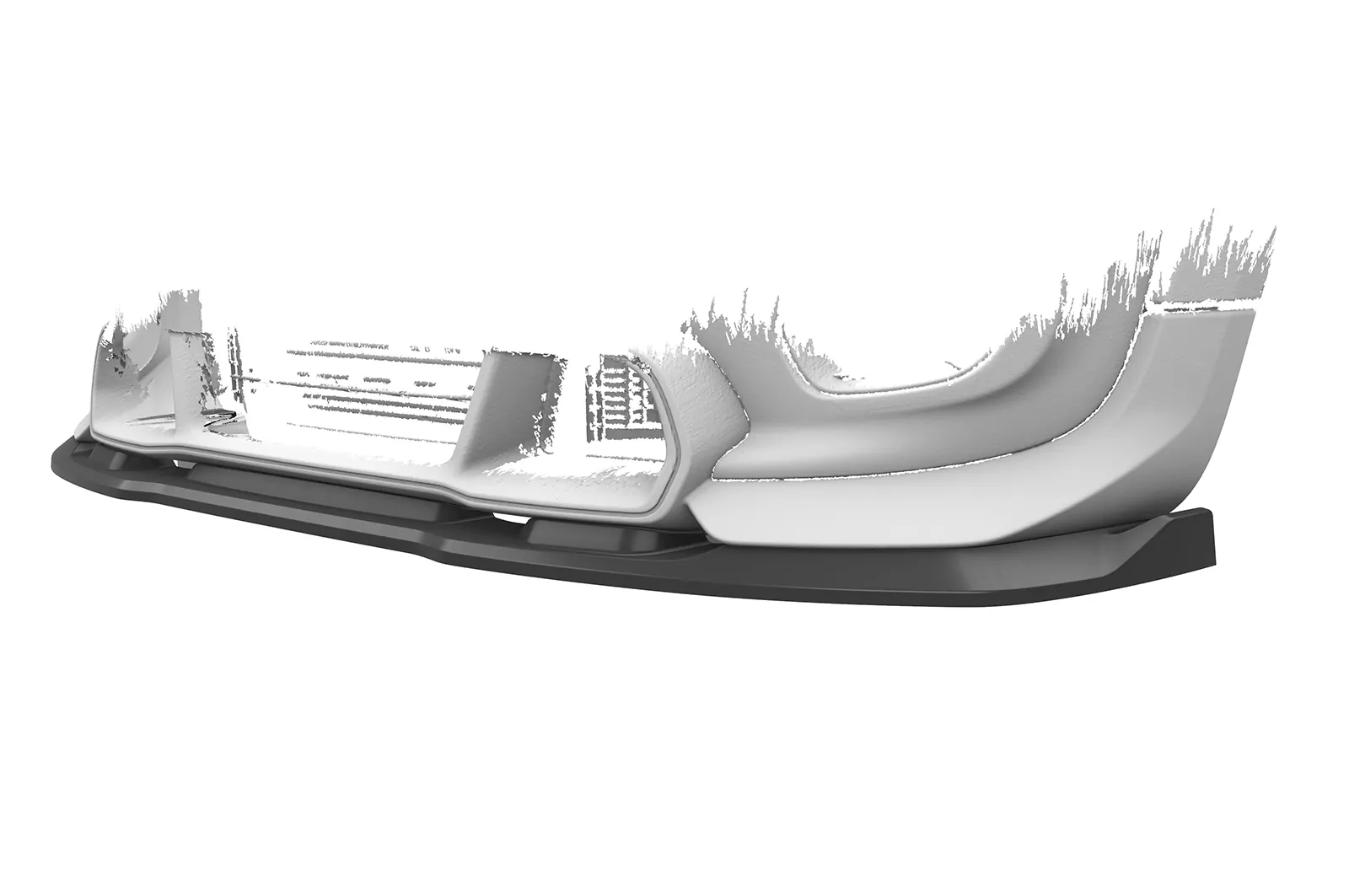 Cup-Spoilerlippe mit ABE für Mini F56 JCW GP CSL774 Schwarz Strukturiert