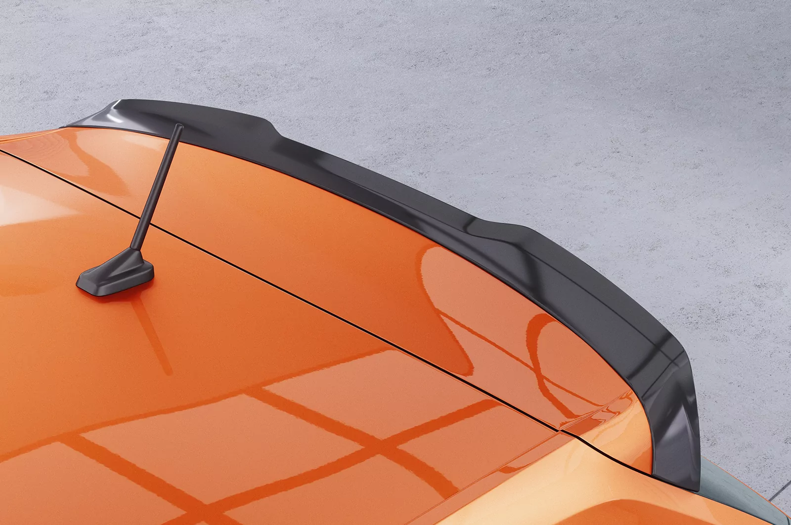 Heckflügel mit ABE für VW Polo VI 2G (AW) GTI/R-Line HF582 Strukturiert (schwarz matt)