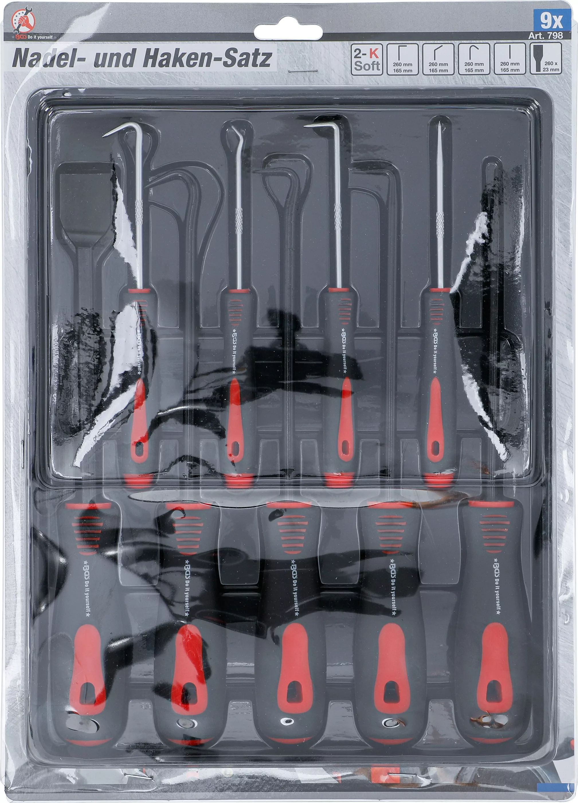 Nadel- und Haken-Satz | 9-tlg.