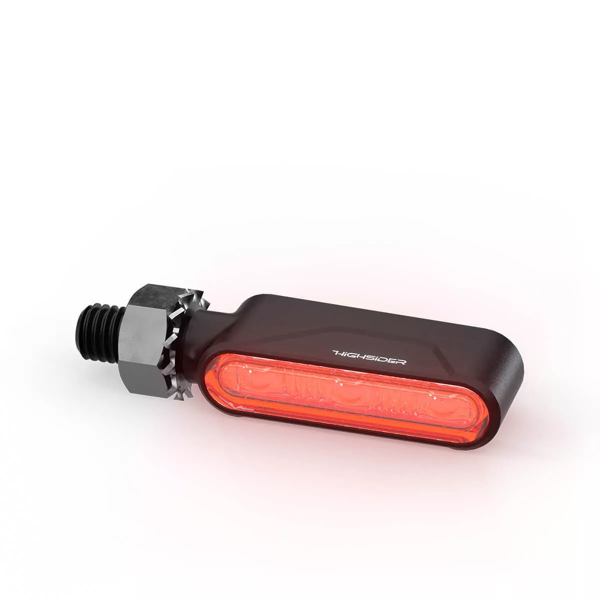 HIGHSIDER Pro Esagano-RS LED 3in1 Blinker-Rücklicht-Kombination Gehäuse Schwarz / Linse Rauchgrau (Paar), Hinten