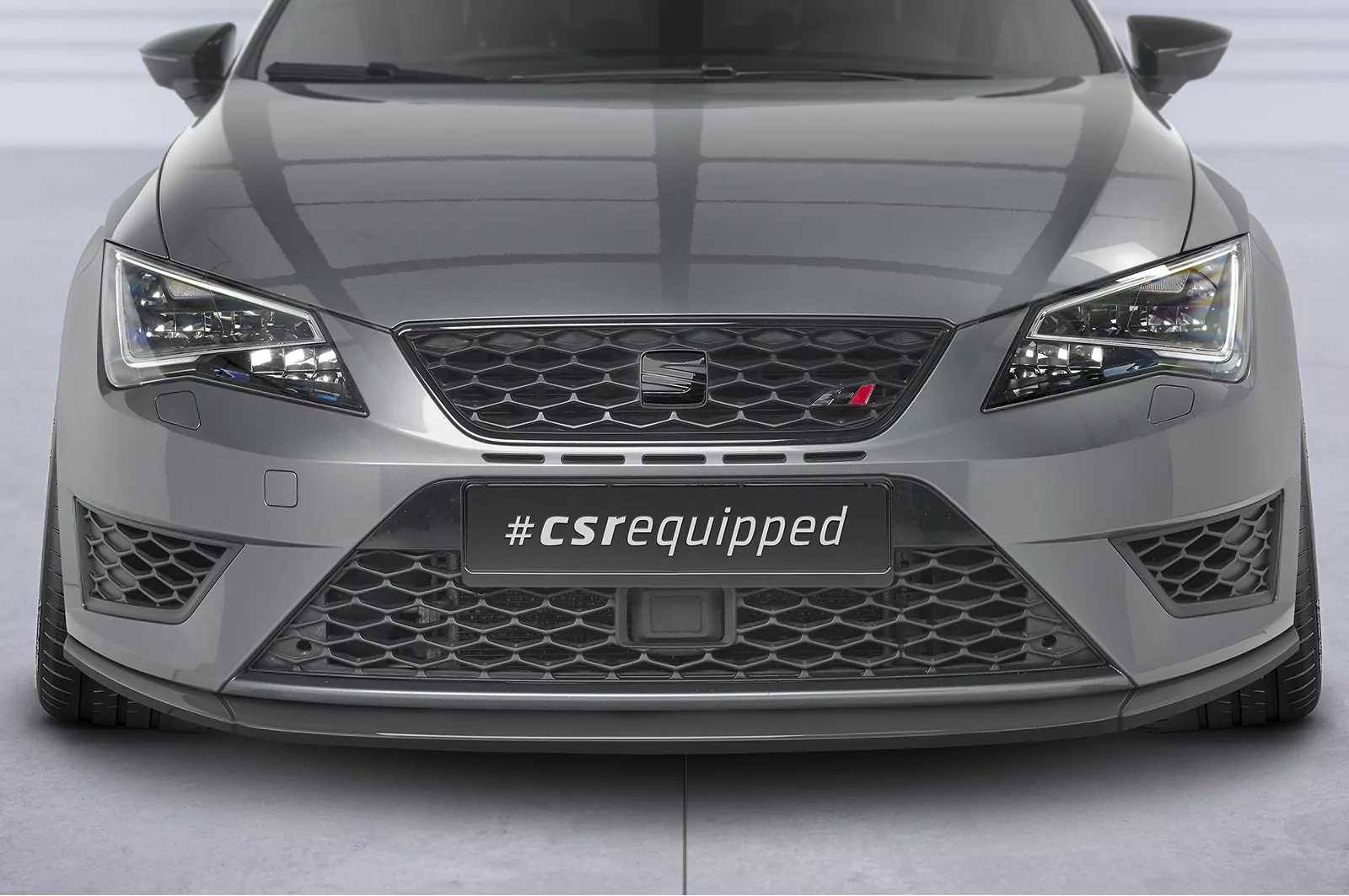 Cup-Spoilerlippe mit ABE für Seat Leon III 5F Cupra/FR CSL391 Strukturiert (schwarz matt)