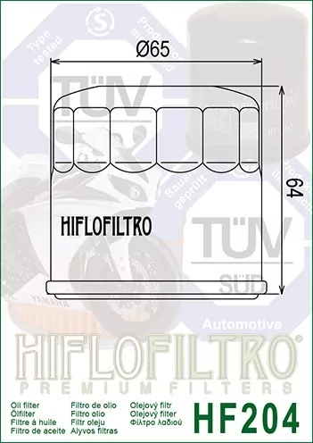 Hiflo Ölfilter Hf204c Chrom