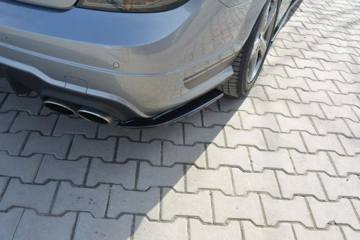 Heck Ansatz Flaps Diffusor Passend Für Diffusor Passend Für Mercedes C W204 63 AMG/AMG-Line Schwarz Hochglanz Schwarz Hochglanz