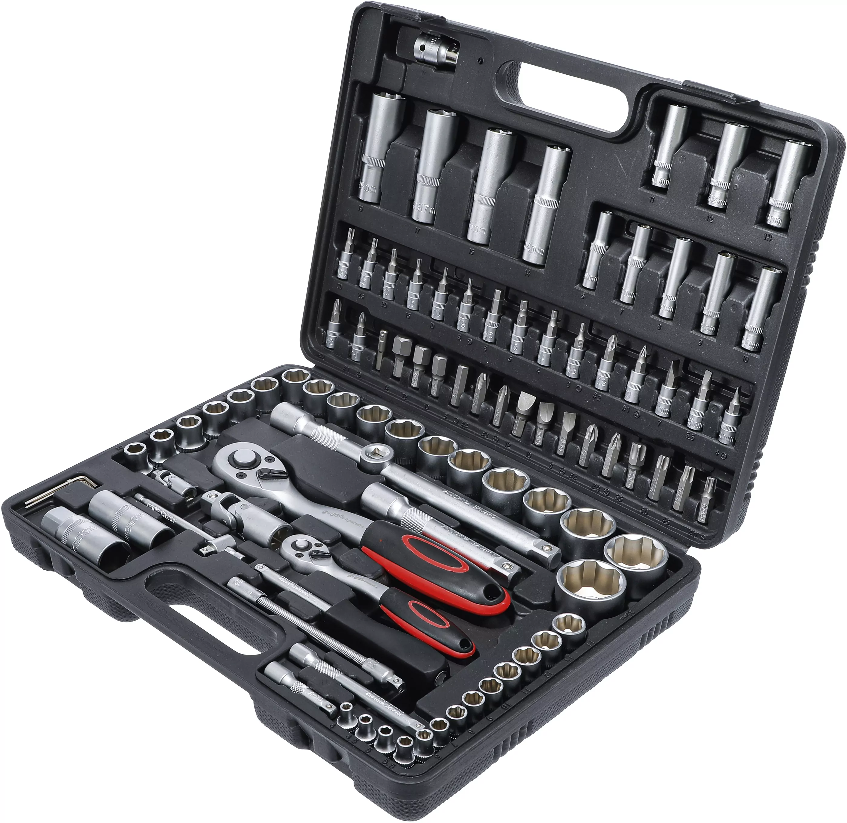Steckschlüssel-Satz | Antrieb 6,3 mm (1/4") / 12,5 mm (1/2") | 94-tlg.