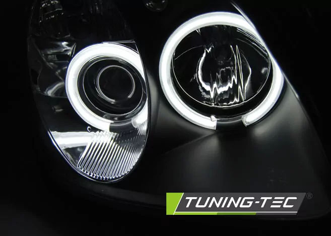 HEADLIGHTS ANGEL EYES CCFL BLACK fits MERCEDES R170 SLK 04.96-04