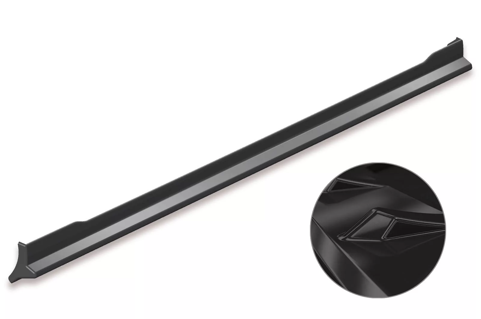 Seitenschweller für VW Polo V Typ 6R / 6C Glossy (schwarz hochglanz)