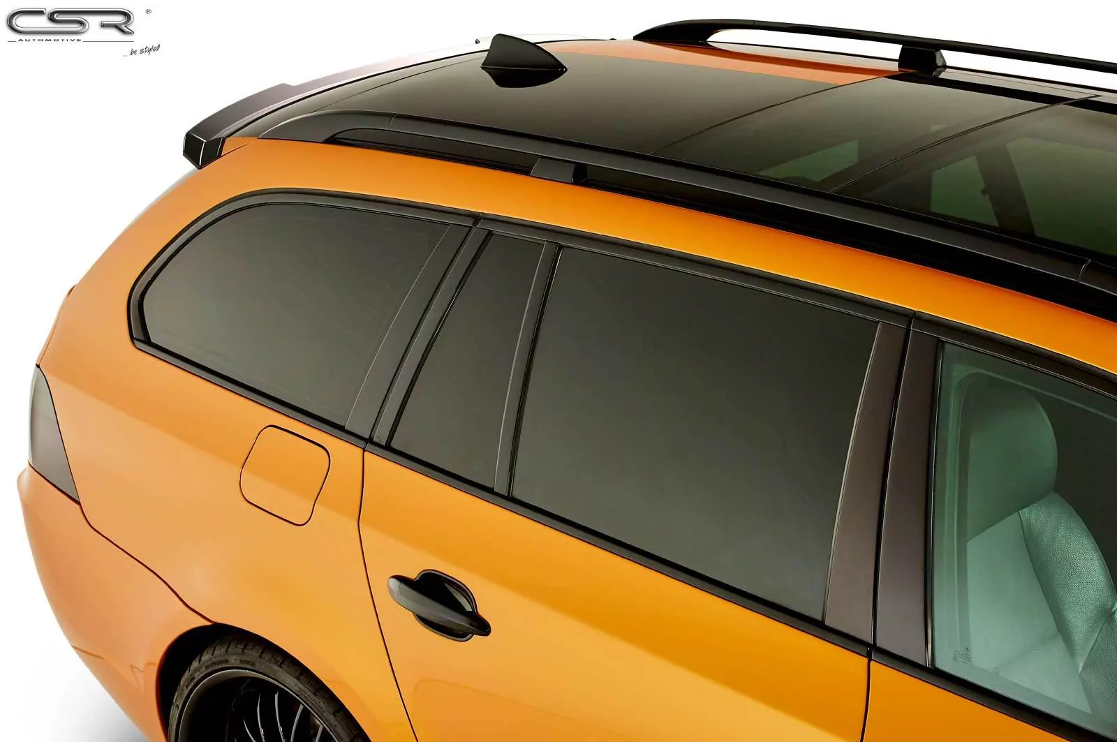 Heckflügel mit ABE für BMW 5er E61 Touring HF622-M Carbon Look (matt)