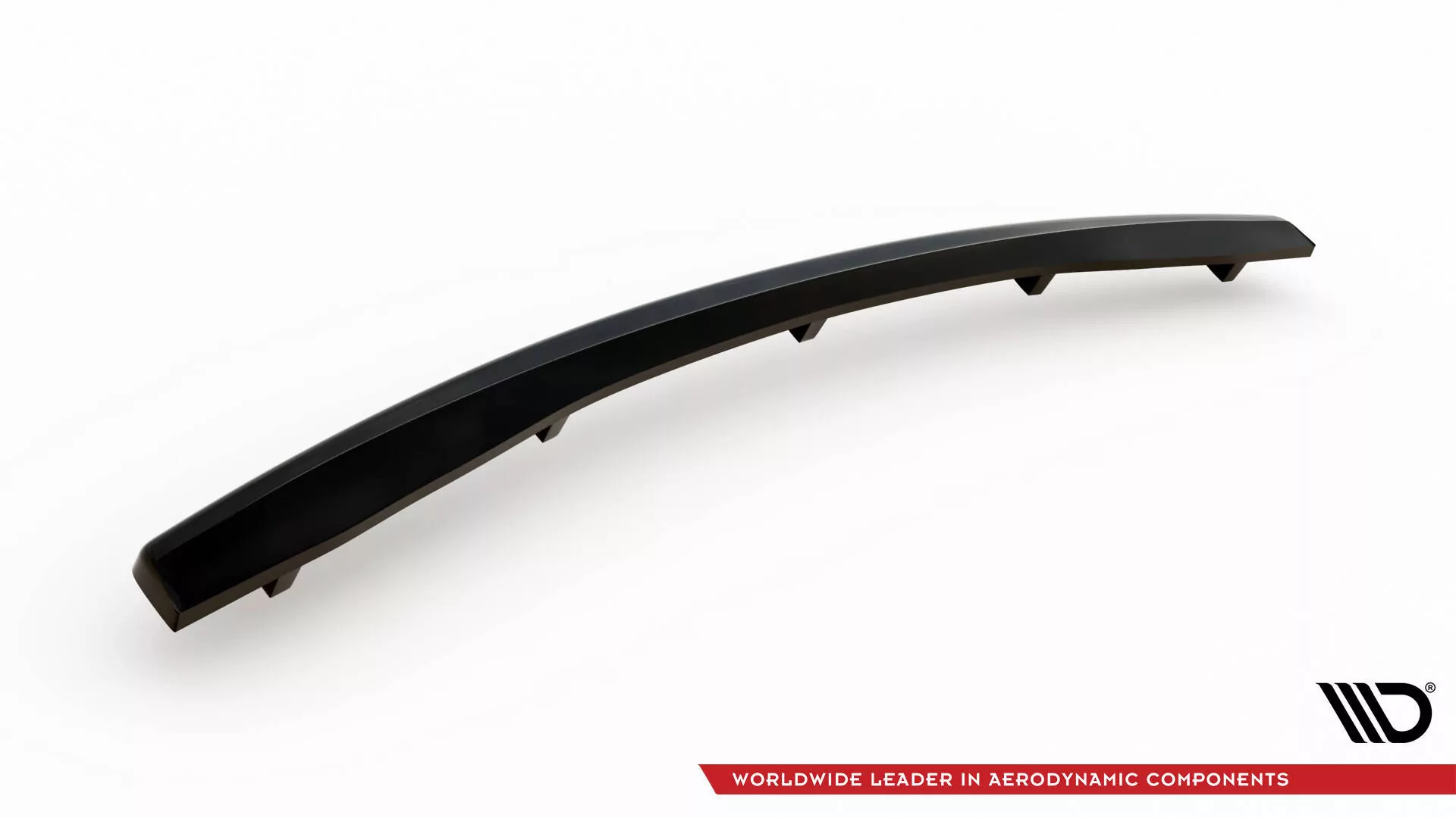 Hinten Splitter (mit Einem Vertikalem Balken) BMW 6er Coupe / Cabrio E63 / E64 Schwarz Hochglanz
