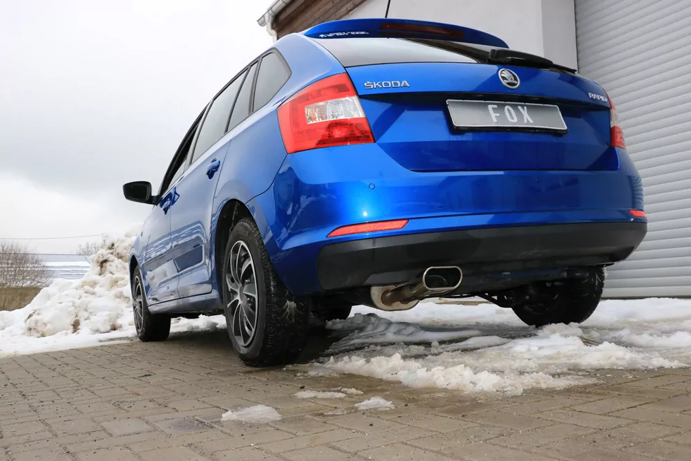 Skoda Rapid Spaceback  Endschalldämpfer - 150x70 Typ 52
