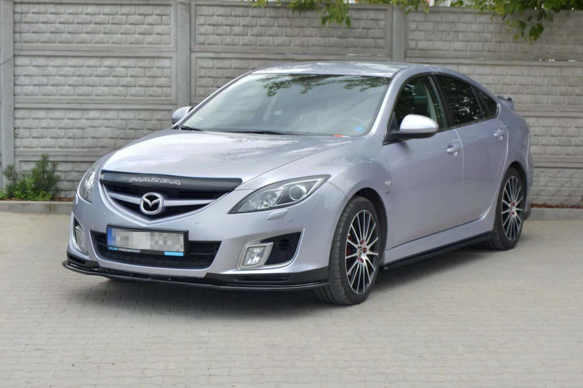 Cup Spoilerlippe Front Ansatz MAZDA 6 MK2 SPORT HATCH (GH-SERIES) Vor Facelift Schwarz Hochglanz