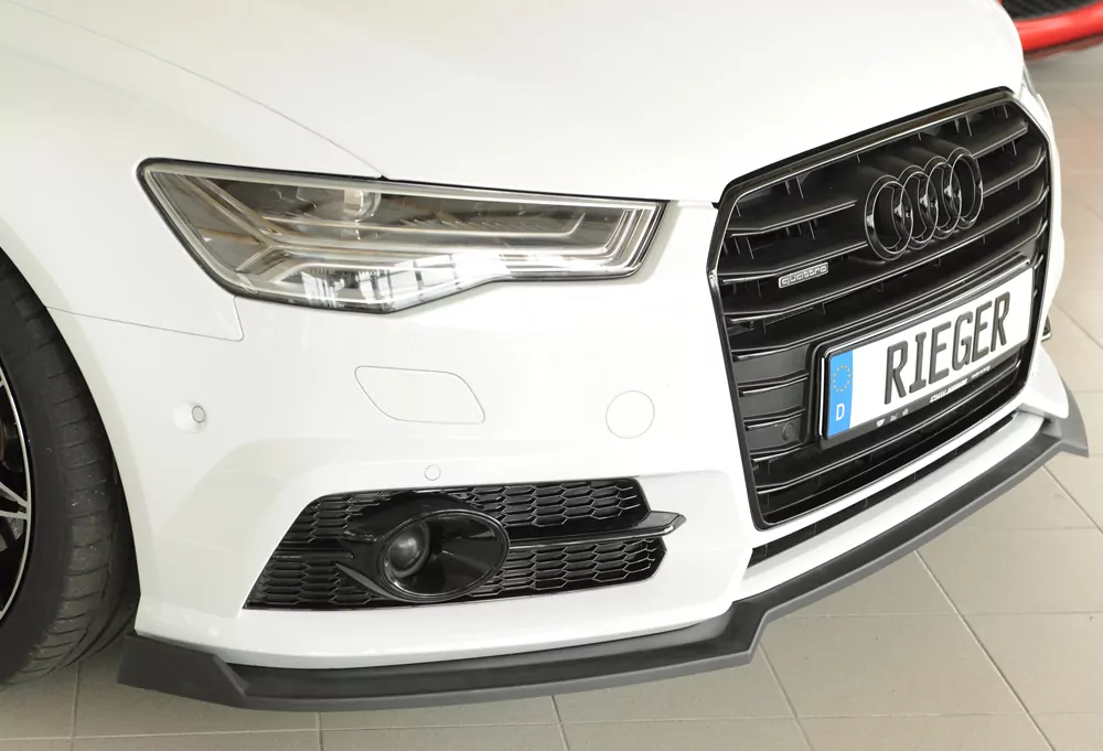 Rieger Spoilerschwert matt schwarz für Audi A6 S6 (4G/C7) Lim. 09.14- (ab Facelift)