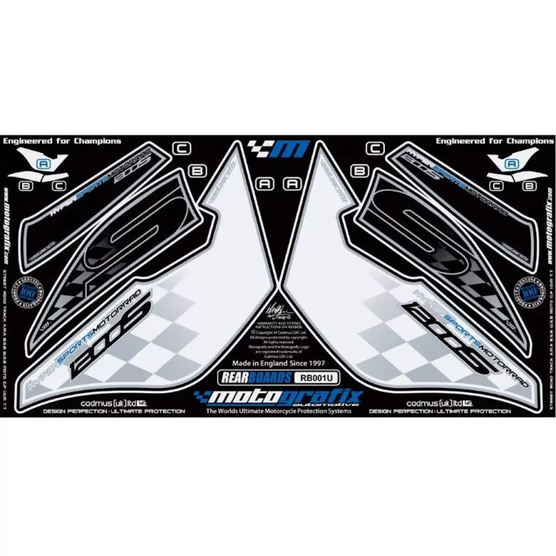 Motografix Steinschlagschutz hinten BMW K 1200 S 2004- RB001U