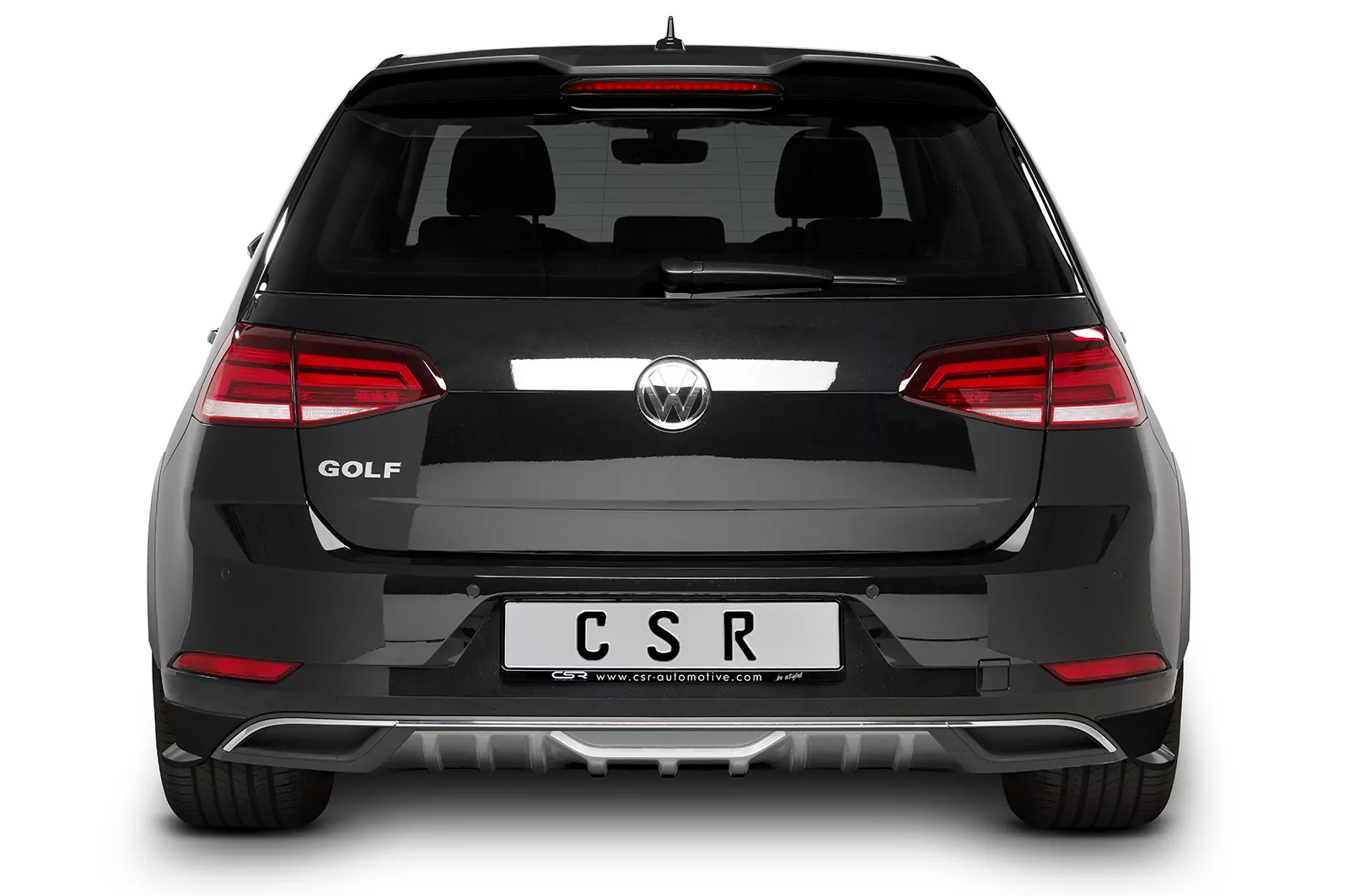 Heckansatz für VW Golf 7 Basis HA235 Strukturiert (schwarz matt)