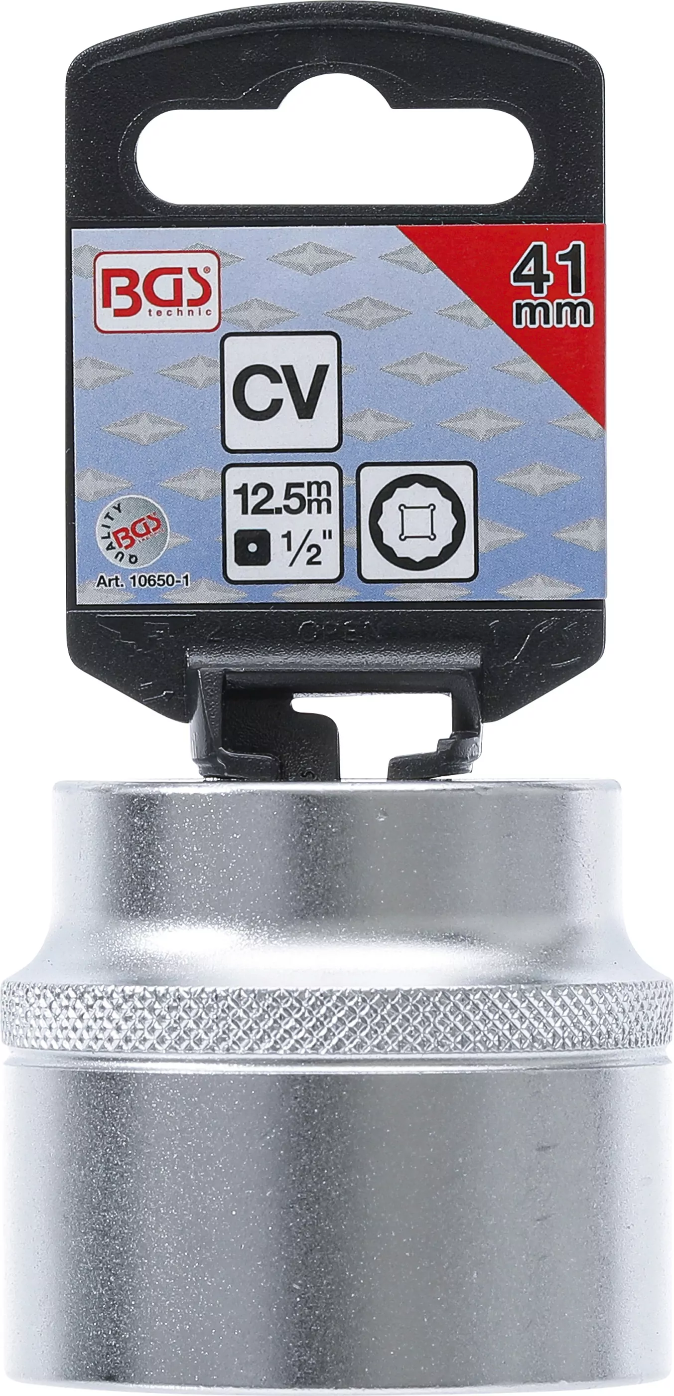 Steckschlüssel-Einsatz Zwölfkant | Antrieb Innenvierkant 12,5 mm (1/2") | SW 41 mm