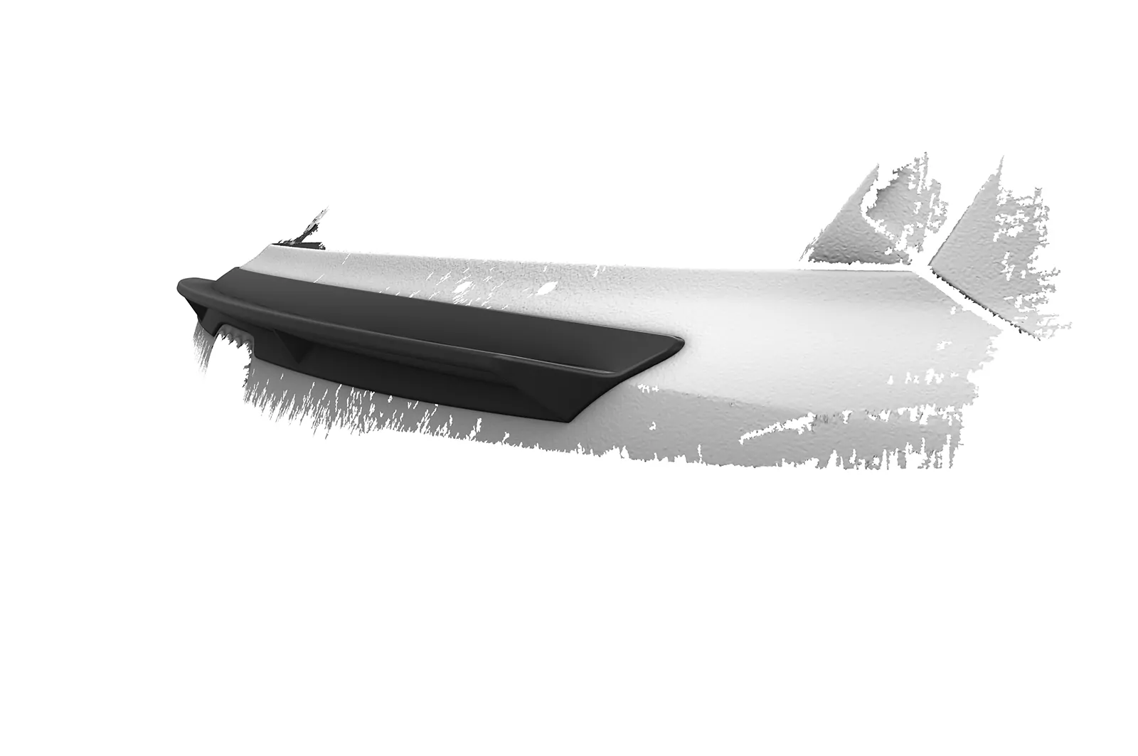 Heckflügel mit ABE für Audi Q7 / SQ7 (4M) HF995 Schwarz Strukturiert