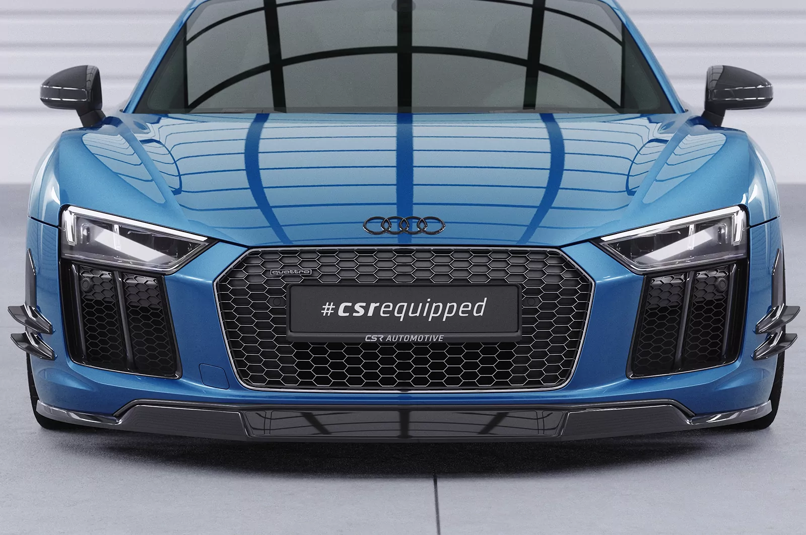 Cup-Spoilerlippe mit ABE für Audi R8 (Typ 4S) CSL451 Strukturiert (schwarz matt)