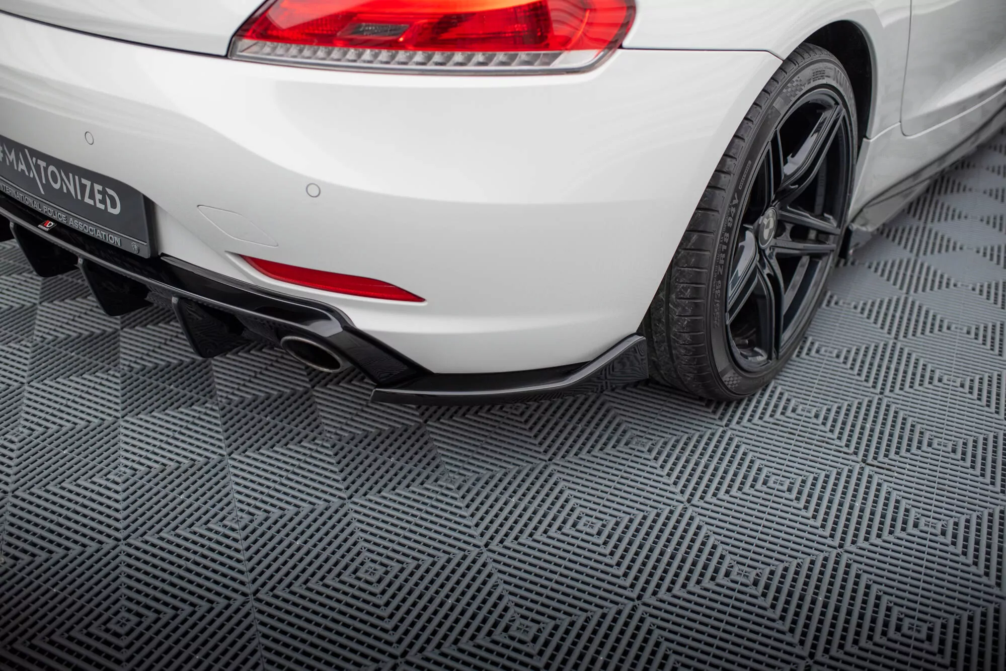 Heck Ansatz Flaps Diffusor Für BMW Z4 E89 Schwarz Hochglanz