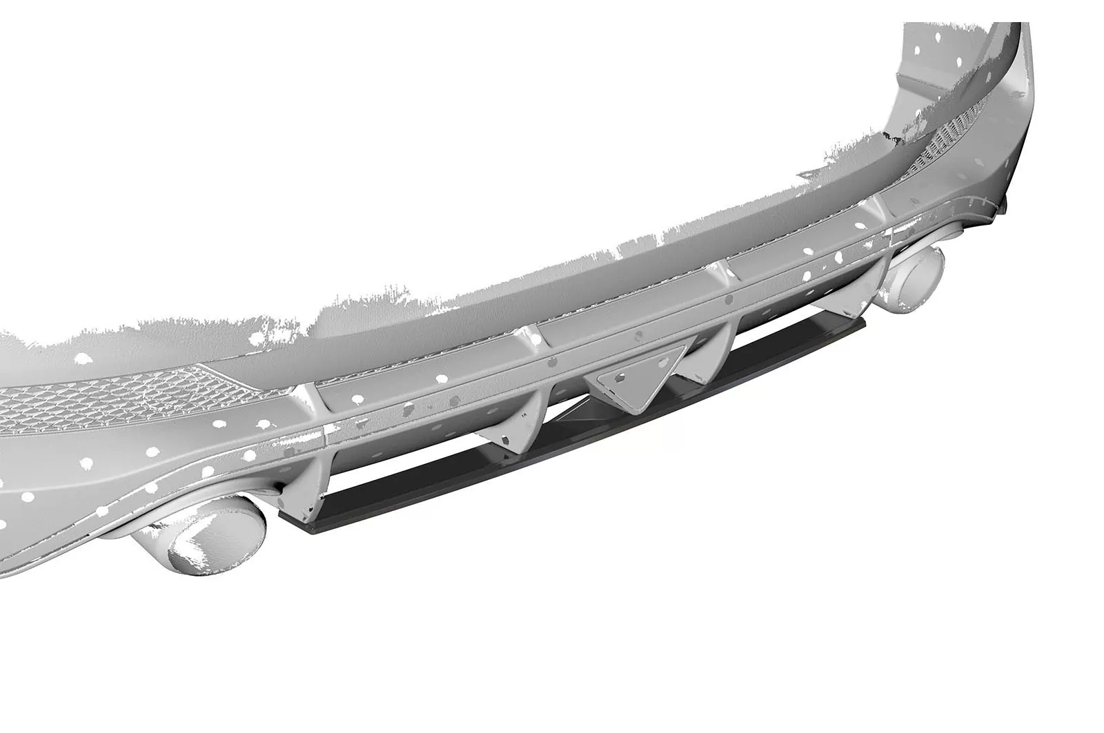 Heckansatz für Hyundai I30 N (PD) Fastback HA261-M Carbon Look (matt)