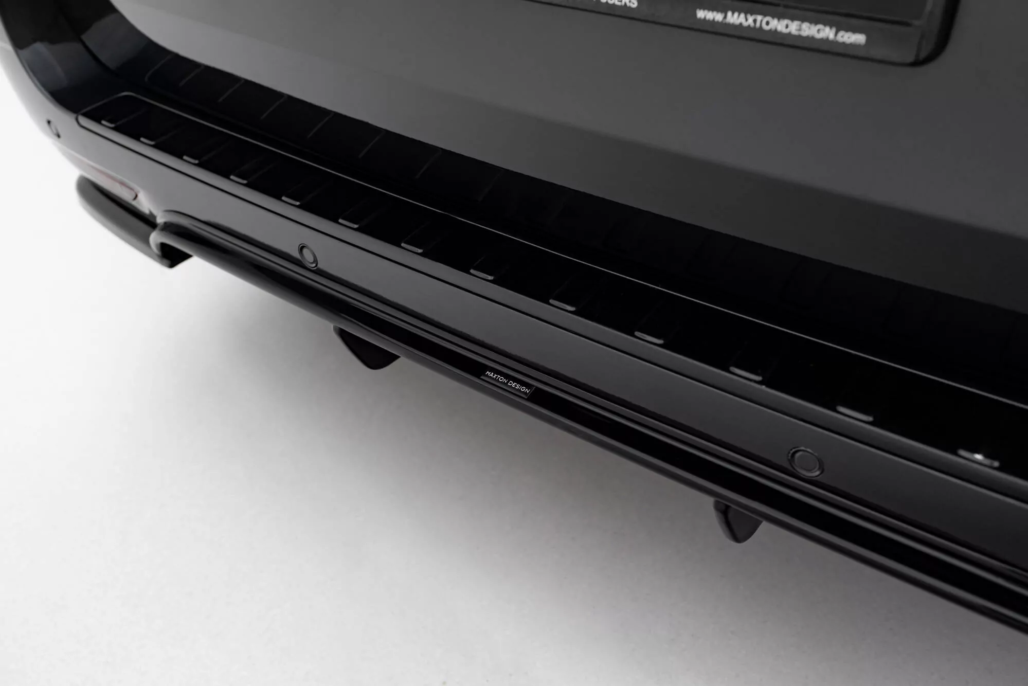 Diffusor Heck Ansatz Passend Für Mercedes-Benz V-Klasse AMG-Line W447 Facelift Schwarz Hochglanz