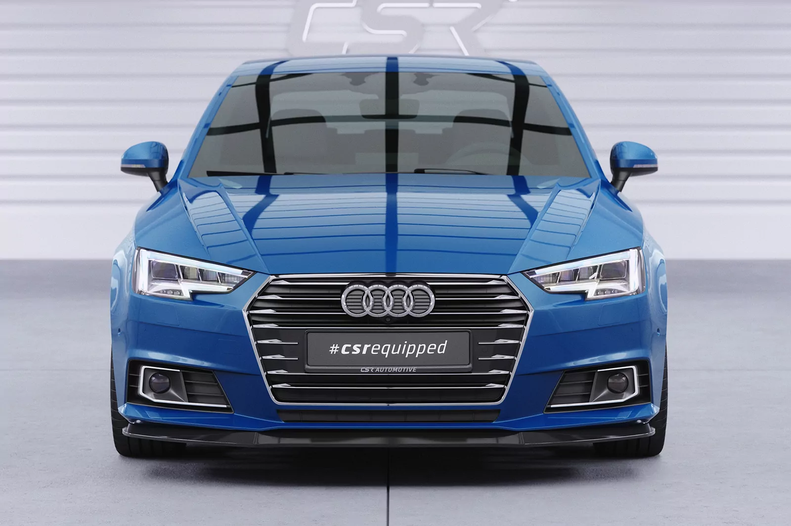 Cup-Spoilerlippe mit ABE für Audi A4 B9 (Typ 8W) CSL388 Strukturiert (schwarz matt)