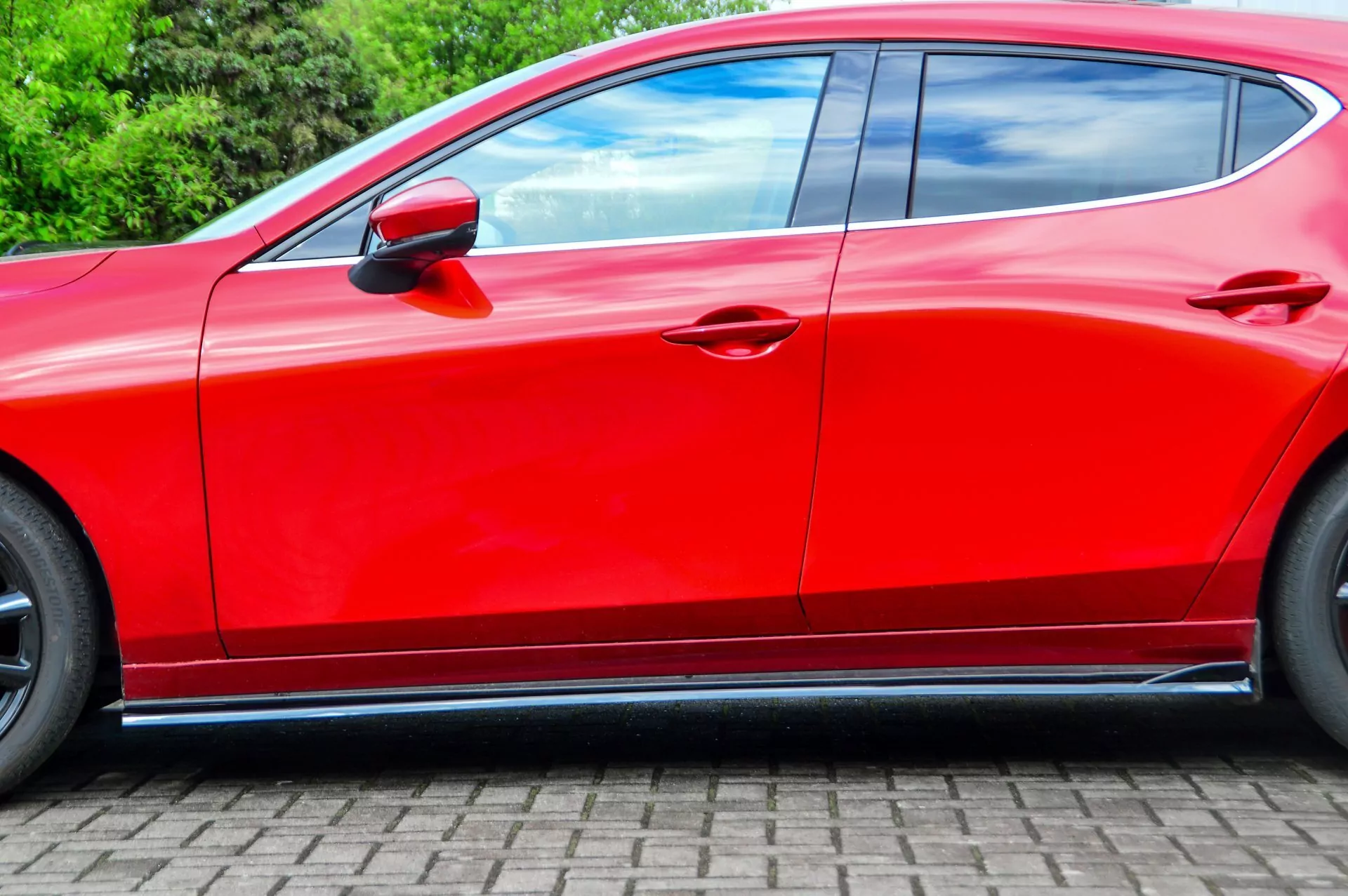 Seitenschweller im Cup3 Look für Mazda 3 BP