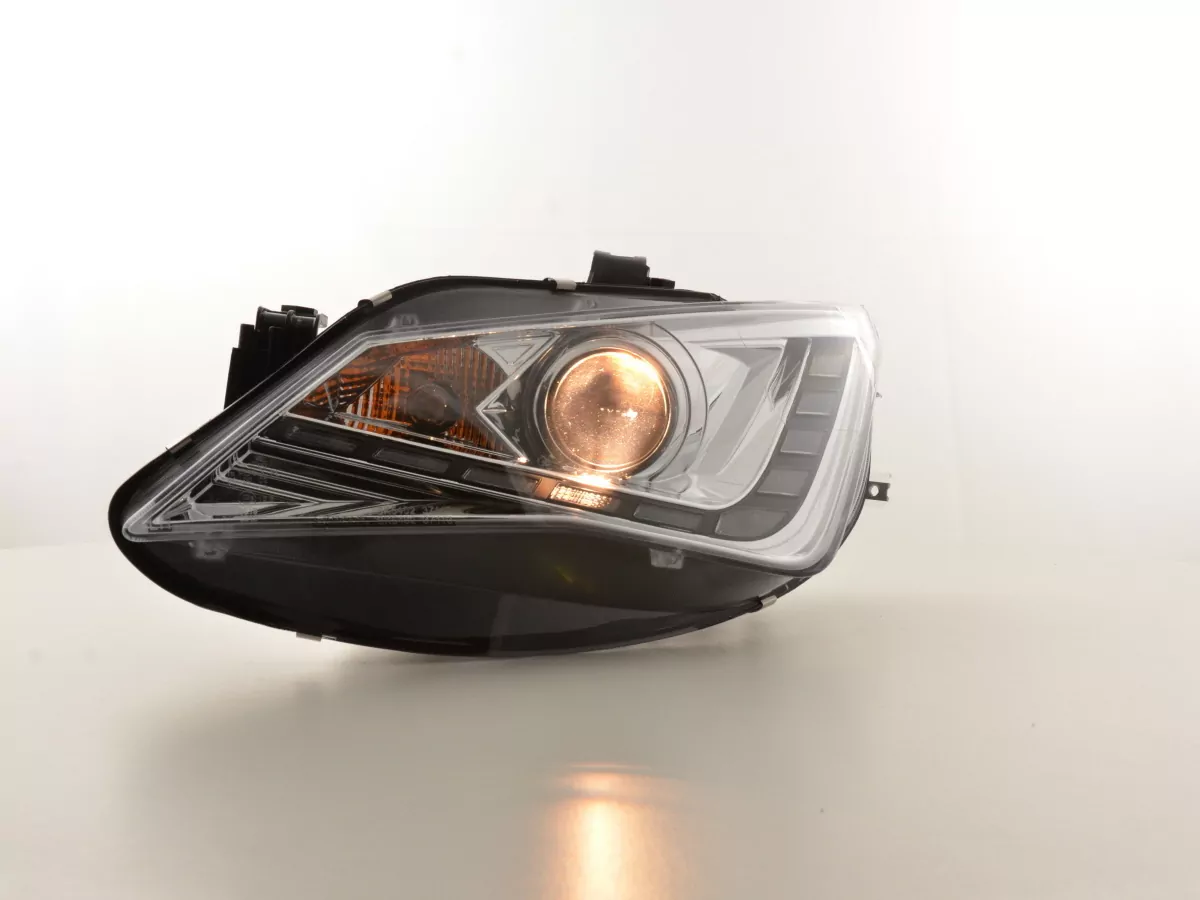Scheinwerfer Set Daylight LED TFL-Optik Seat Ibiza 6J Bj. ab 2012 chrom