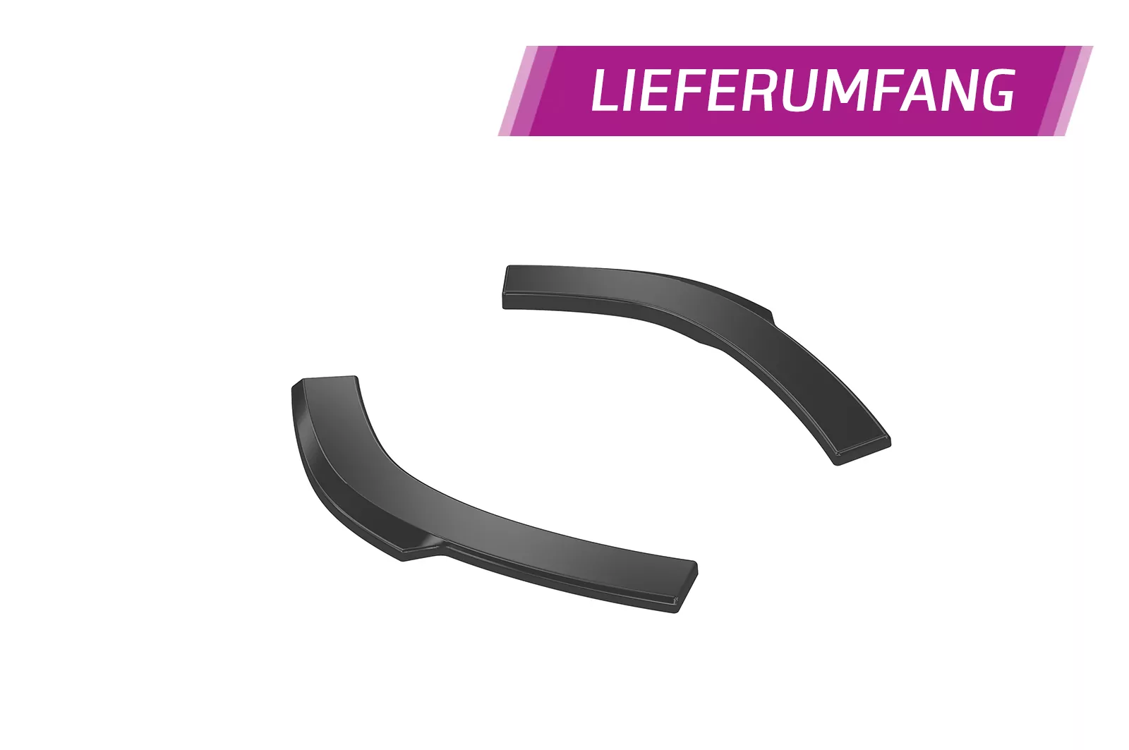 Heckansatz für Opel Astra L Schrägheck HA466 Schwarz Strukturiert