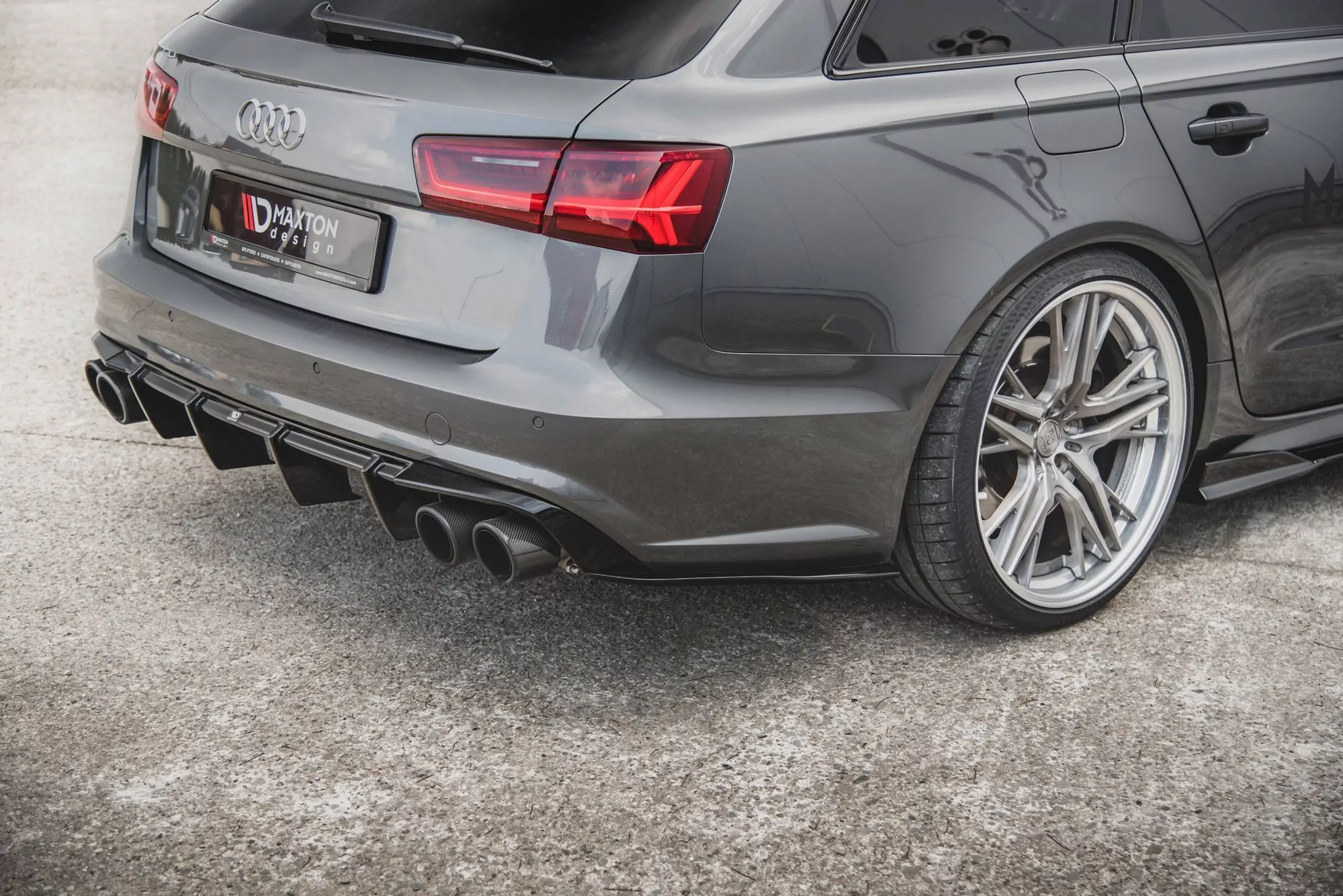 Heck Ansatz Flaps Diffusor Passend Für Diffusor Passend Für Audi S6 / A6 S-Line C7 FL