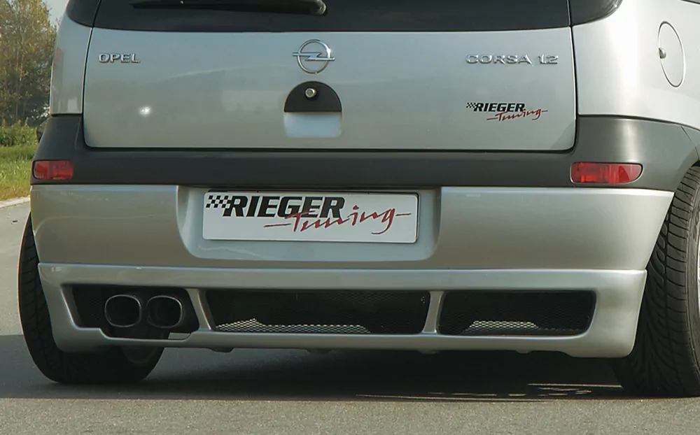 Rieger Heckansatz für Opel Corsa C | 3-tür. 09.00-05.03 (bis Facelift) nicht für Modelle ab Facelift !