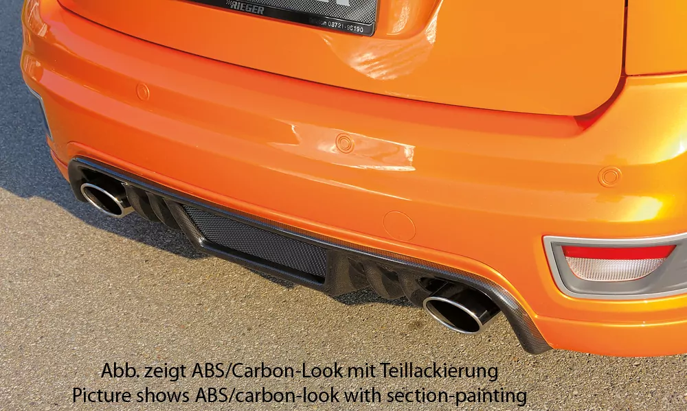 Rieger Heckansatz für Ford Focus 2 ST - 5-tür. 10.05-01.08 (bis Facelift) carbon optik