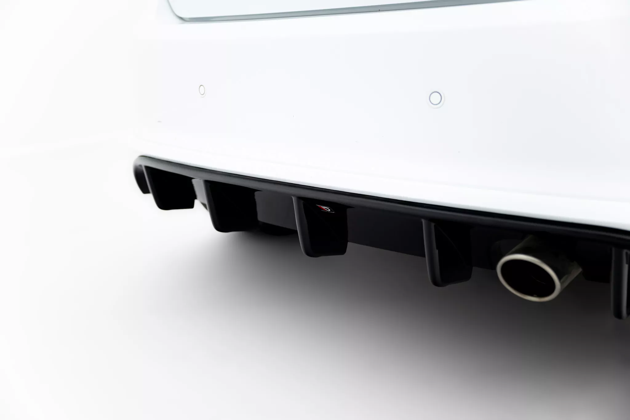 Diffusor Heck Ansatz Passend Für Passend Für Ford Fiesta Mk8 ST-Line Schwarz Hochglanz Schwarz Hochglanz