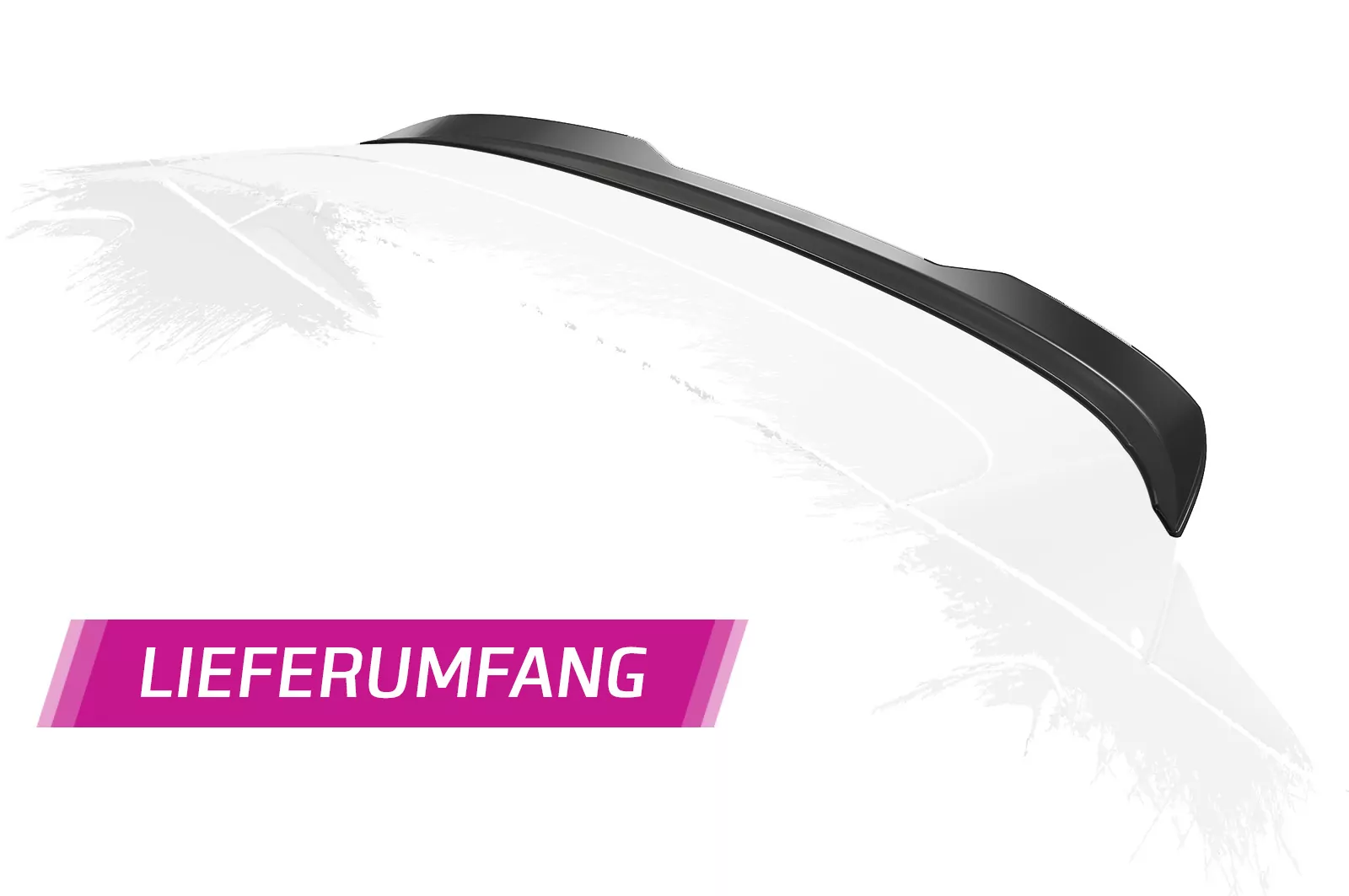 Heckflügel mit ABE für Ford Fiesta MK8 HF822-M Carbon Look (matt)