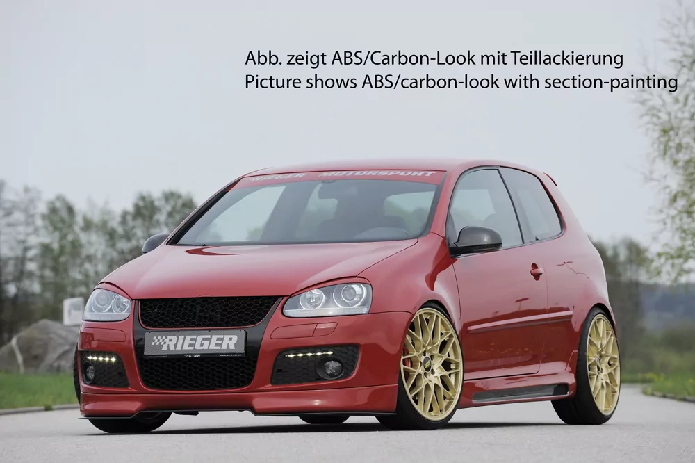 Rieger Seitenschweller links    carbon look für VW Golf 5 R32  -> nur für GTI