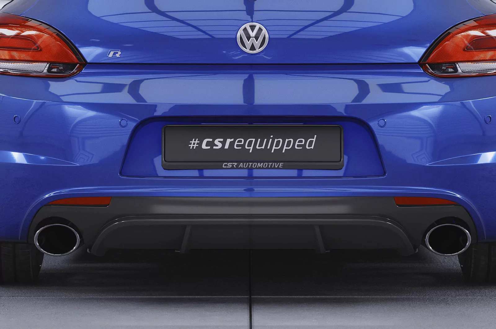 Heckansatz für VW Scirocco 3 R HA247 Strukturiert (schwarz matt)