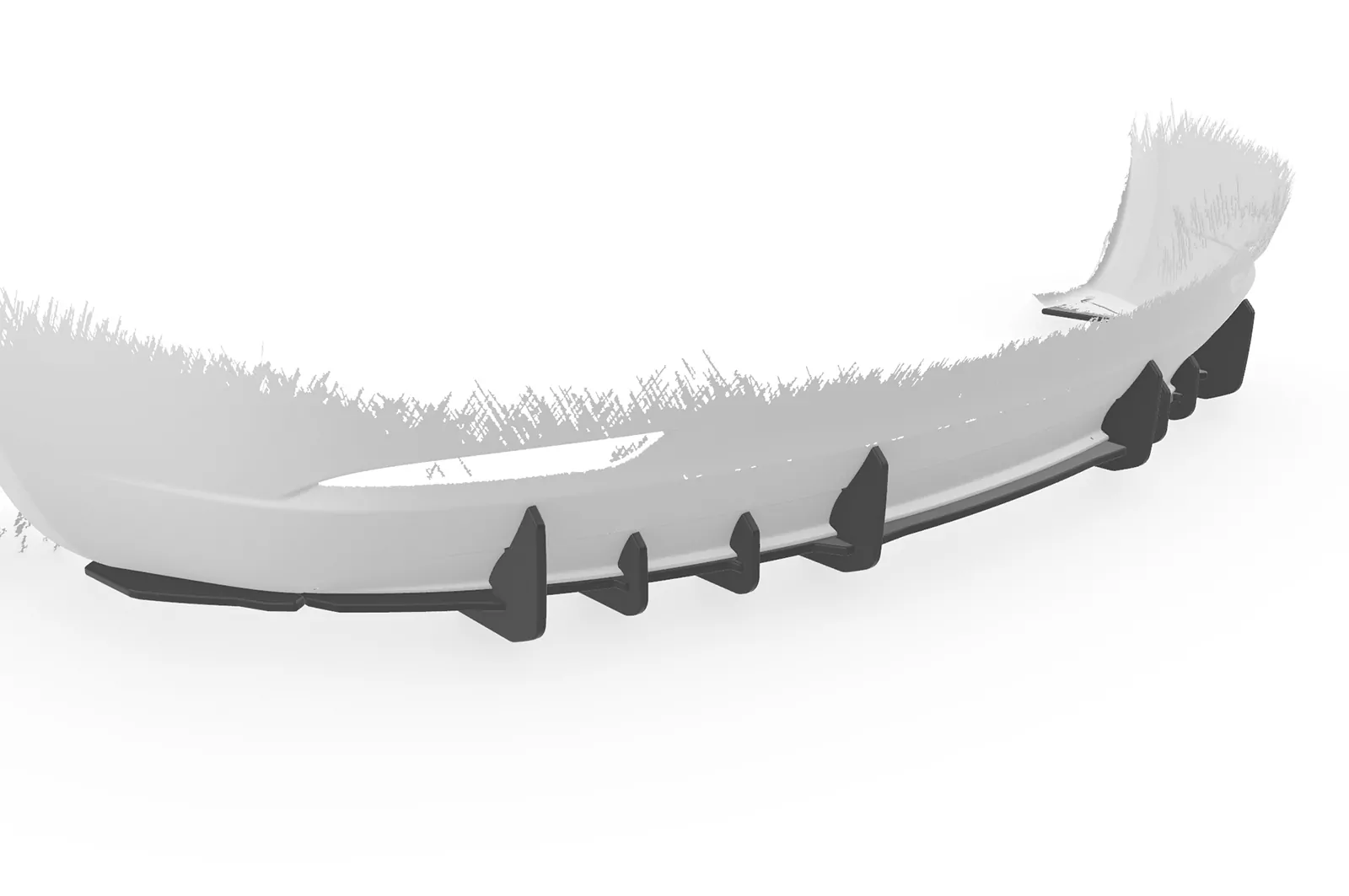 Racing Diffusor / Heckansatz für Tesla Model 3 HA412