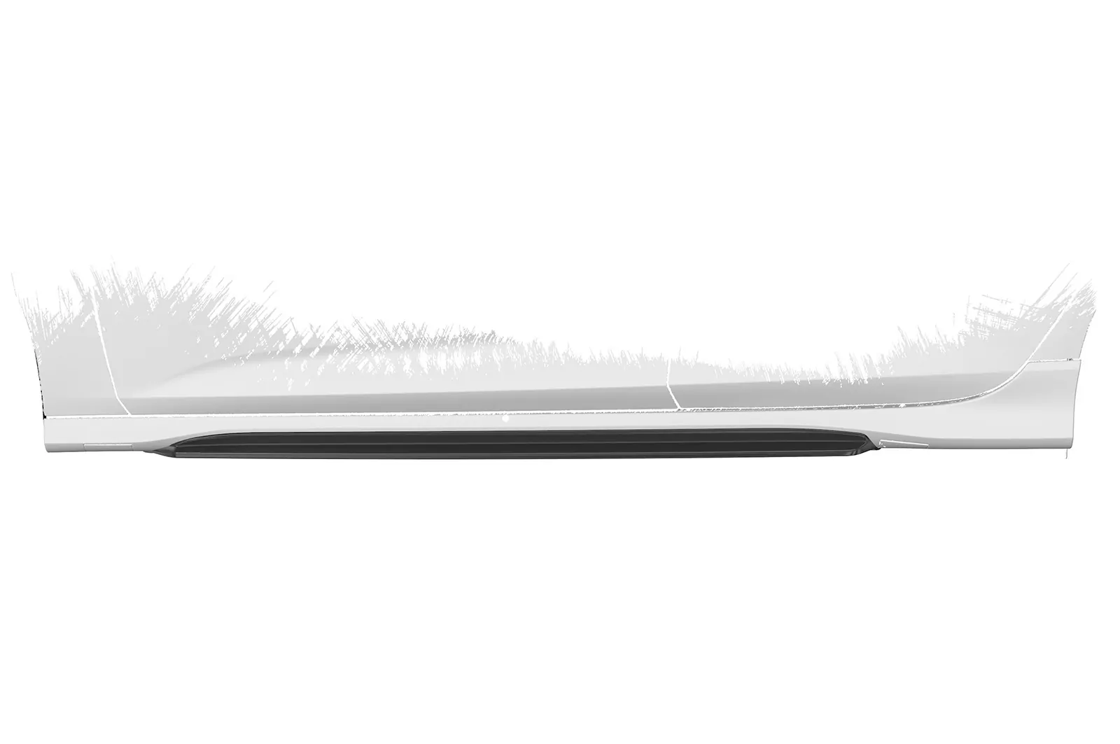 Seitenschweller für Opel Insignia B GSI / GS Line Plus SS477 Strukturiert (schwarz matt)