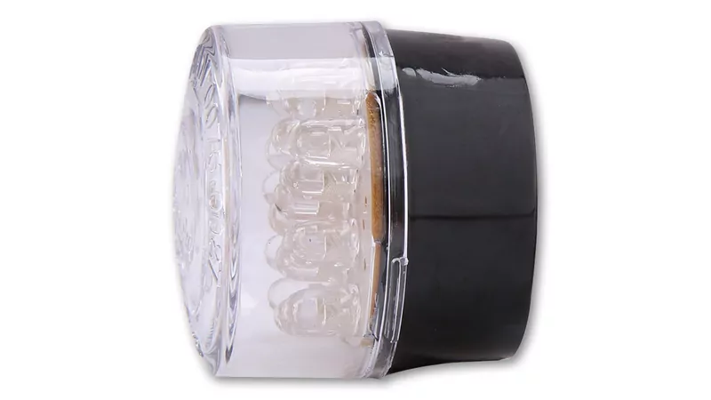 SHIN YO Bullet Mini LED Rücklichteinsatz Rund, Transparentes Glas, E-Geprüft (1Stck)