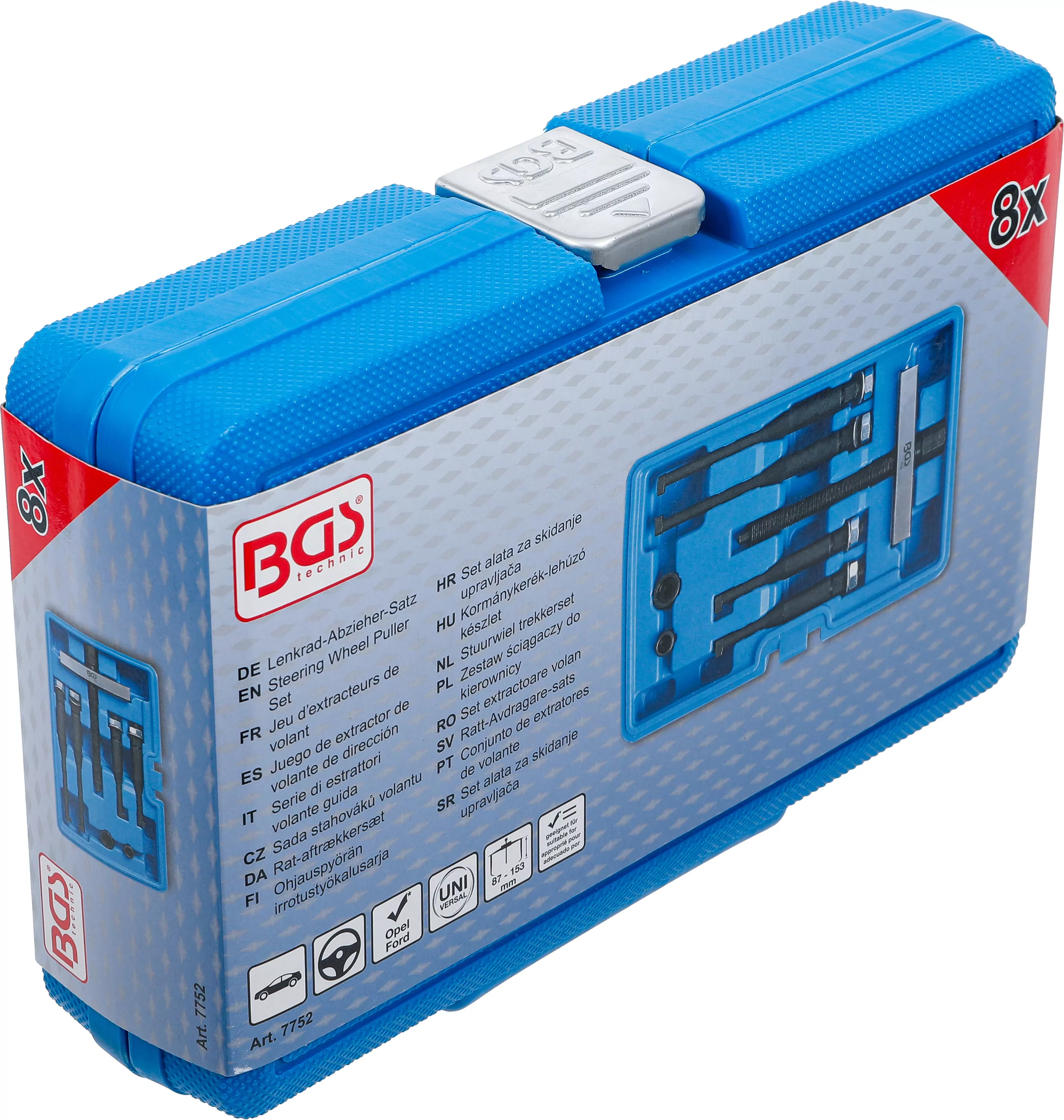 Lenkrad-Abzieher-Satz | 87 + 153 mm | 8-tlg.