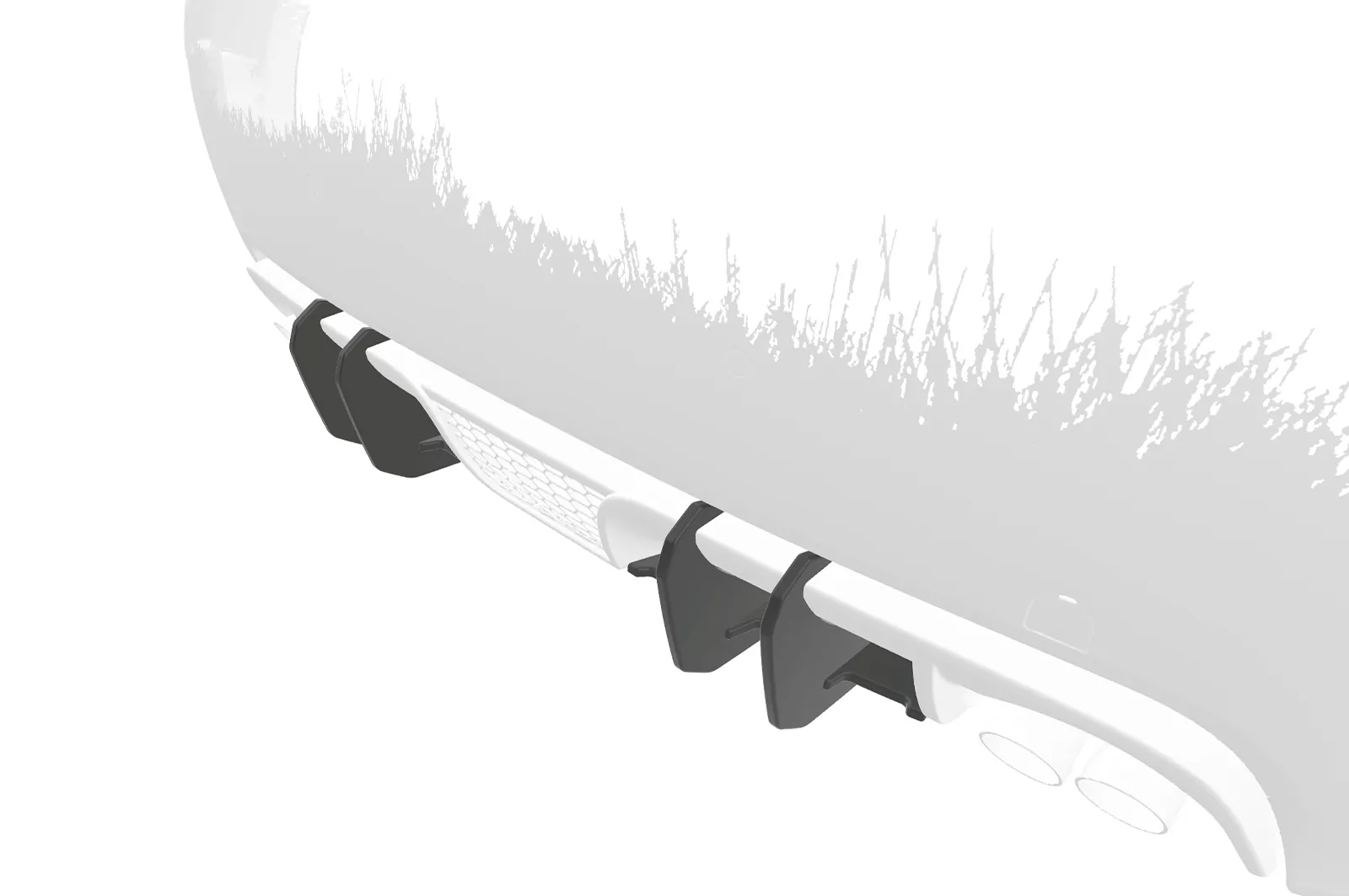 Racing Diffusor / Heckansatz für Fiat 500 Abarth 595 HA323