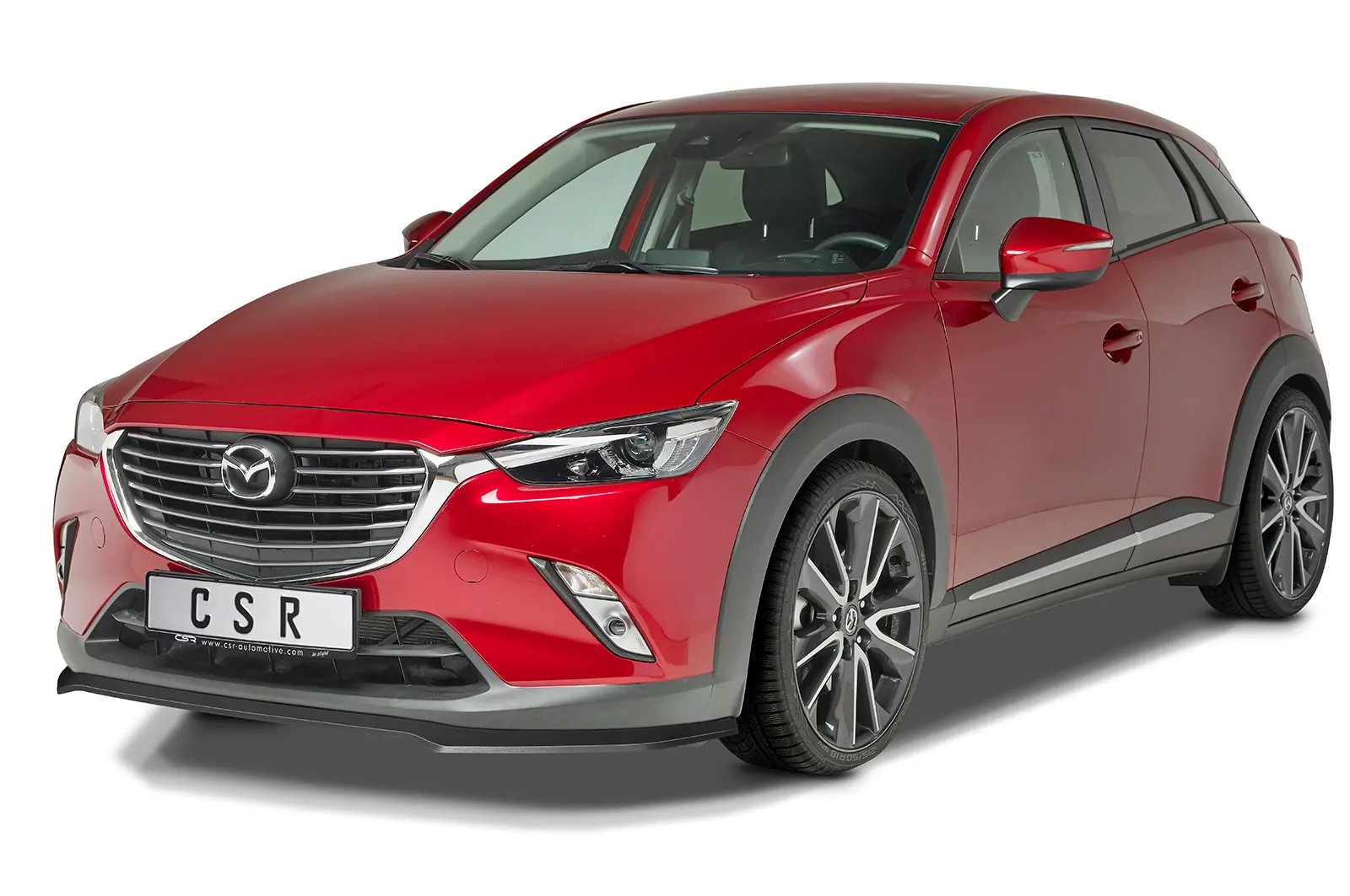 Cup-Spoilerlippe mit ABE für Mazda CX3 CSL533 Schwarz Strukturiert