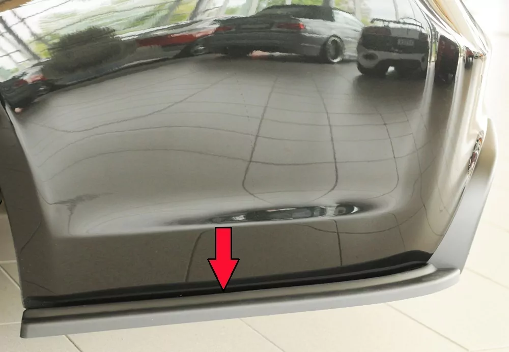 Rieger Heckschürzenansatz seitlich links matt schwarz für BMW 3er E91 Touring 09.08- (ab Facelift) LCI