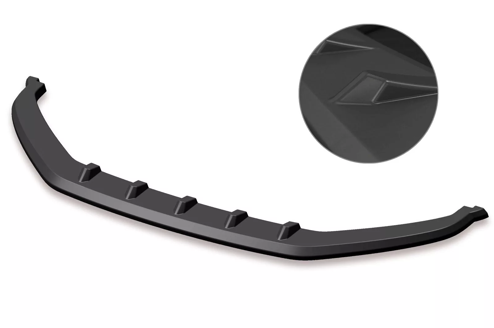Cup-Spoilerlippe mit ABE für VW T-Roc (A1) R-Line Lackierfreundlich (schwarz matt)