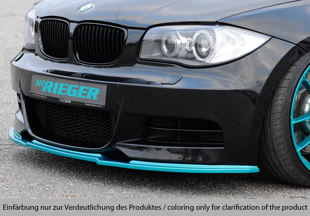 Rieger Spoilerschwert für BMW 1er E82, E88  (182 / 1C) | Coupé 10.07- nur für M-Paket-Frontschürze