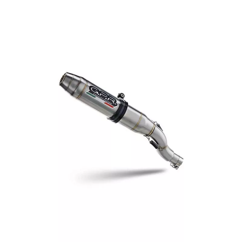 Fantic Motor XEF 125 2021-2024, Deeptone Inox, Homologated legal slip-on exhaust including removable db killer, link pipe and ca