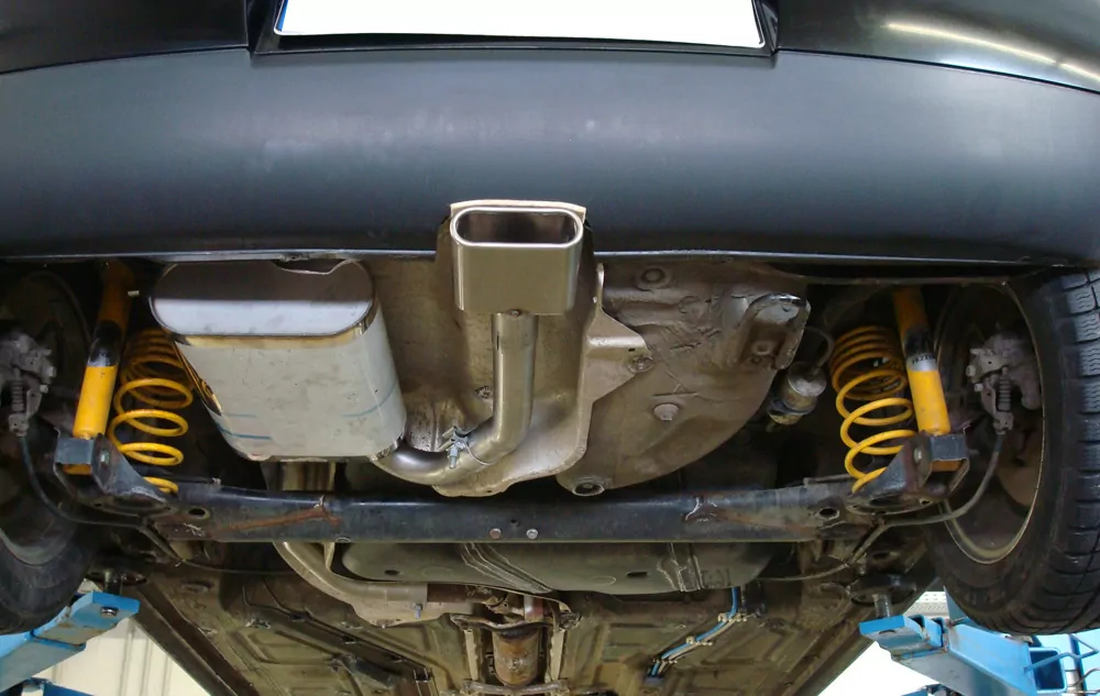 VW Lupo 6X  Endschalldämpfer Ausgang mittig - 130x50 Typ 52